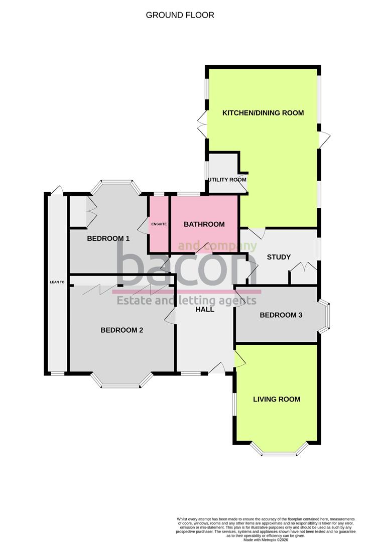 Floor Plan | Bungalow - Detached | Coombe Rise, Findon Valley | Sold - Subject to Contract